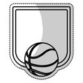 Basketball icon image Royalty Free Stock Photo