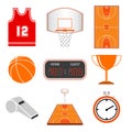 Basketball icon set