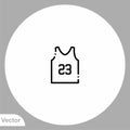 Basketball vector icon sign symbol Royalty Free Stock Photo