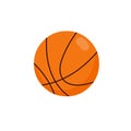 Basketball icon type illustration vectpr Royalty Free Stock Photo