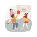 Basketball isolated cartoon vector illustration Royalty Free Stock Photo