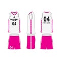 Basketball jersey set template collection.