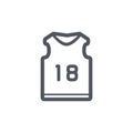 basketball jersey. Vector illustration decorative design Royalty Free Stock Photo