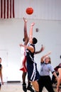 Basketball jump blur