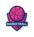 Basketball league vintage isolated label