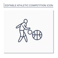 Basketball line icon