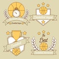 Basketball line logo design