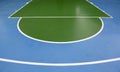 Basketball lines on an outdoor court