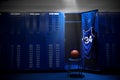Basketball Locker Room Royalty Free Stock Photo