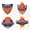 Basketball logo, America logo Royalty Free Stock Photo