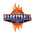 Basketball logo, America logo Royalty Free Stock Photo