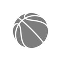 Basketball logo vector icon for streetball championship tournament, school or college team league. Vector flat basket ball