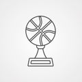 Basketball vector icon sign symbol Royalty Free Stock Photo