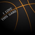 Basketball love background Royalty Free Stock Photo