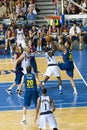 Basketball match Barcelona - Dallas Royalty Free Stock Photo