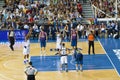 Basketball match Barcelona vs Dallas Royalty Free Stock Photo