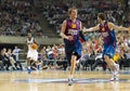 Basketball match Barcelona vs Dallas Royalty Free Stock Photo