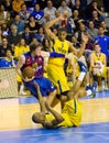 Basketball match Barcelona vs Maccabi Royalty Free Stock Photo