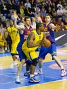 Basketball match Barcelona vs Maccabi Royalty Free Stock Photo