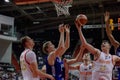 Basketball match Russia vs Finland for Kondrashin-Belov Cup Royalty Free Stock Photo