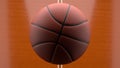 Basketball match throw in. Ball. Illustration suitable for betting promotion. 3d render. Royalty Free Stock Photo