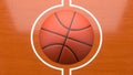 Basketball match throw in. Ball. Illustration suitable for betting promotion. 3d render. Royalty Free Stock Photo