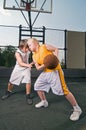 Basketball matchup Royalty Free Stock Photo