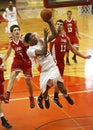 Basketball Men Players Jump Ball Royalty Free Stock Photo