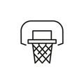 Basketball net icon Royalty Free Stock Photo