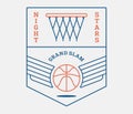 Basketball night stars Royalty Free Stock Photo