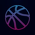 Basketball nolan icon. Simple thin line, outline vector of web icons for ui and ux, website or mobile application Royalty Free Stock Photo