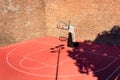 Basketball open court in Belgrade fortress Kalemegdan park in Belgrade, Serbia Royalty Free Stock Photo