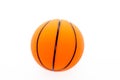 basketball orange ball on white Royalty Free Stock Photo