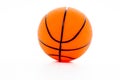 basketball orange ball on white Royalty Free Stock Photo