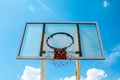 Basketball Outdoor Basketball court net hoop ring board outdoor Royalty Free Stock Photo