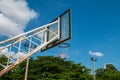 Basketball Outdoor Basketball court net hoop ring board outdoor Royalty Free Stock Photo