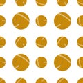 Basketball pattern. Seamless pattern with a ball on a white background. Background for wrapping paper, socks, clothing, stationery