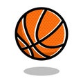 Basketball play sport ball logo vector line 3d game icon isolated Royalty Free Stock Photo