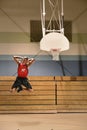 Basketball Player Dunking Ball Royalty Free Stock Photo