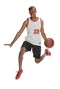 Basketball Player Dunking Ball Royalty Free Stock Photo