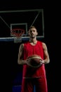 Basketball player portrait Royalty Free Stock Photo