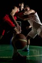 Basketball player portrait Royalty Free Stock Photo