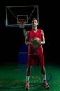 Basketball player portrait Royalty Free Stock Photo