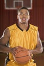 Basketball Player Ready To Throw The Ball Royalty Free Stock Photo