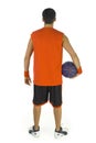 Basketball player's back