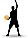 Basketball player silhouette