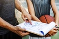 Basketball Player Sport Game Plan Tactics Concept Royalty Free Stock Photo