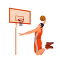 Vector Basketball player in uniform Royalty Free Stock Photo