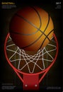Basketball Poster Advertising Royalty Free Stock Photo
