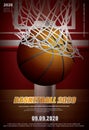 Basketball Poster Advertising Royalty Free Stock Photo